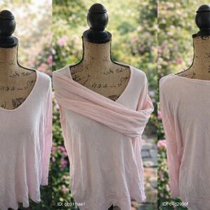 Light Pink V-Neck Sweater